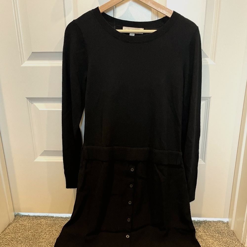 Mixed Media Black Dress